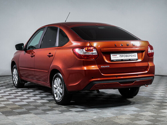 2022 Lada (ВАЗ) Granta I Рестайлинг, красный, 670000 рублей - вид 6
