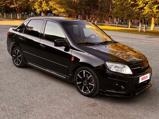 2015 Lada (ВАЗ) Granta Sport I, чёрный, 690000 рублей, вид 3