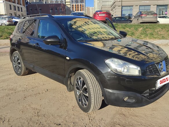2013 Nissan Qashqai I Рестайлинг, чёрный, 900000 рублей