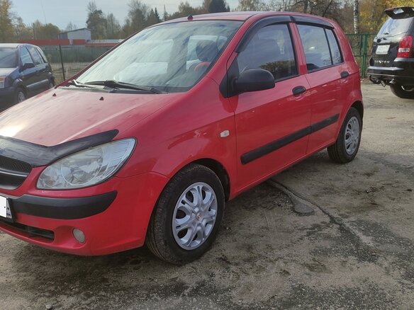2008 Hyundai Getz I Рестайлинг, красный, 435000 рублей