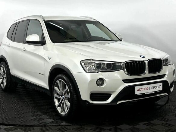 2015 BMW X3 20d xDrive II (F25) Рестайлинг, белый - вид 3