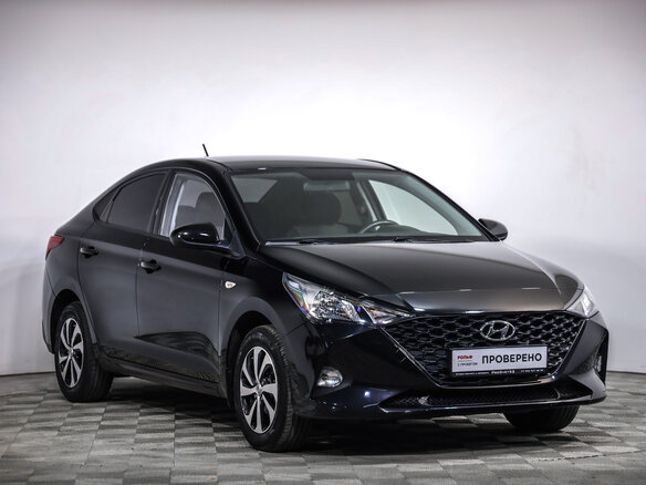 2020 Hyundai Solaris II Рестайлинг, чёрный, 1749000 рублей - вид 2