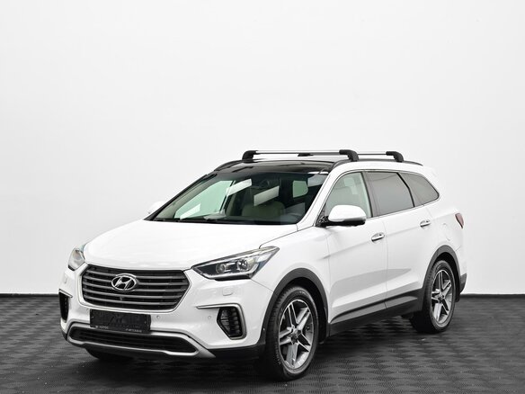 2017 Hyundai Santa Fe III Рестайлинг, белый - вид 2