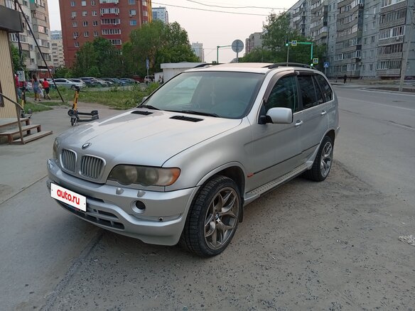 2001 BMW X5 4.4i I (E53), серебристый, 700000 рублей