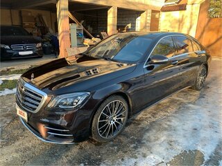 2019 Mercedes-Benz S-Класс 400 d Long VI (W222, C217) Рестайлинг, чёрный, 6490000 рублей, вид 3