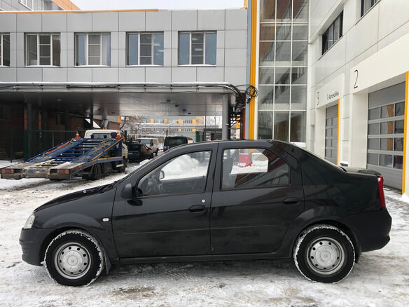2010 Renault Logan I Рестайлинг, чёрный - вид 4