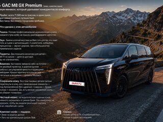 2024 GAC M8, чёрный, 4499990 рублей, вид 1