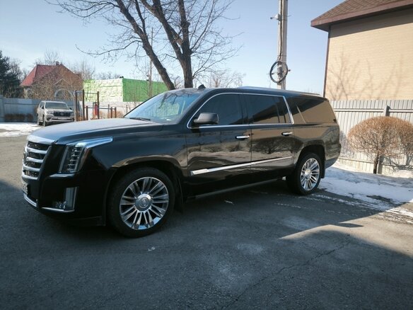 2014 Cadillac Escalade ESV IV, чёрный, 4000000 рублей - вид 1