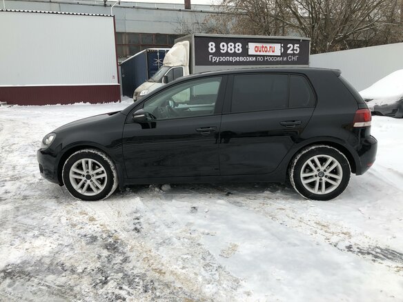 2012 Volkswagen Golf VI, чёрный - вид 4