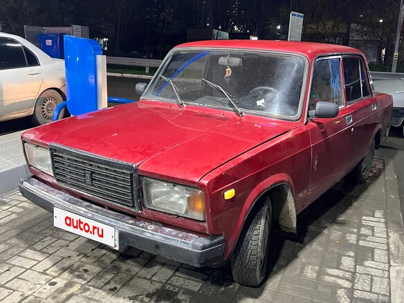 1996 Lada (ВАЗ) 2107, красный, 80000 рублей