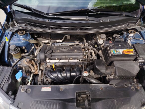 2014 Kia Rio 5-speed III, синий, 970000 рублей - вид 22