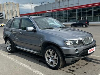 2002 BMW X5 3.0i I (E53), серебристый, 870000 рублей, вид 5