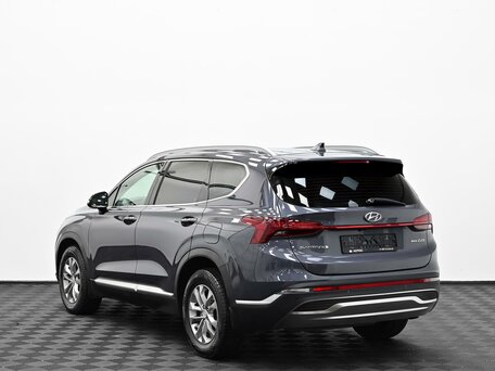 2021 Hyundai Santa Fe IV Рестайлинг, синий, 2949000 рублей, вид 4