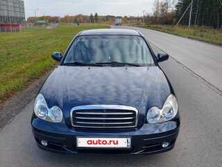 2007 Hyundai Sonata ТагАЗ IV (EF) Рестайлинг, синий, 460000 рублей, вид 3