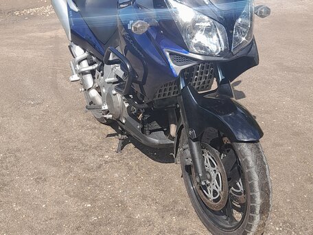 2004 Suzuki V-Strom 1000, синий, 600000 рублей, вид 3