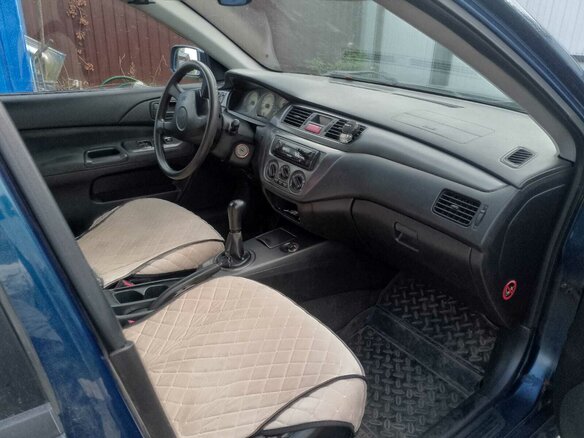 2005 Mitsubishi Lancer IX Рестайлинг, синий, 400000 рублей - вид 6