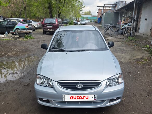 2008 Hyundai Accent ТагАЗ II, серебристый, 440000 рублей - вид 1