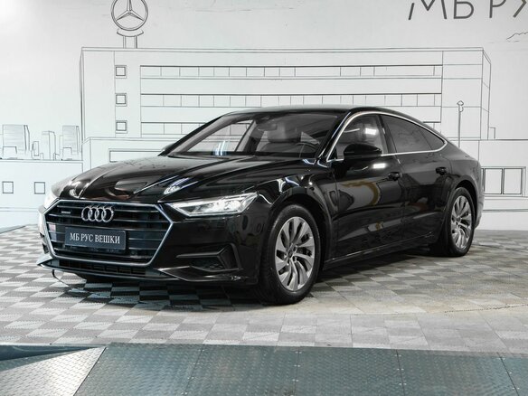 2020 Audi A7 45 TFSI II (4K), чёрный, 4650000 рублей