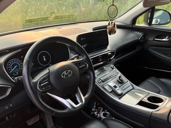 2021 Hyundai Santa Fe IV Рестайлинг, чёрный, 3600000 рублей - вид 7