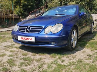 2003 Mercedes-Benz CLK-Класс 240 II (W209), синий, 890000 рублей, вид 2
