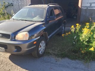 2003 Hyundai Santa Fe I, чёрный, 300000 рублей, вид 1