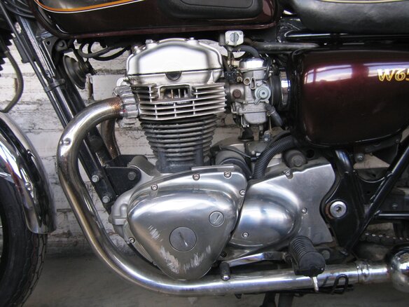 2005 Kawasaki W 650, коричневый - вид 3
