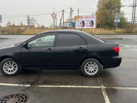2003 Toyota Corolla IX (E120, E130), чёрный, 450000 рублей, вид 4