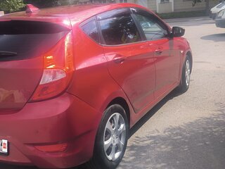 2012 Hyundai Solaris I, красный, 550000 рублей, вид 4