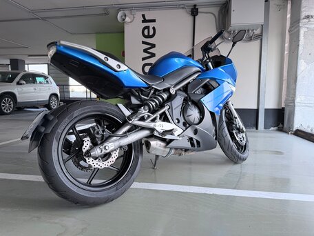 2010 Kawasaki ER-6F (Ninja 650R), синий, 420000 рублей, вид 2