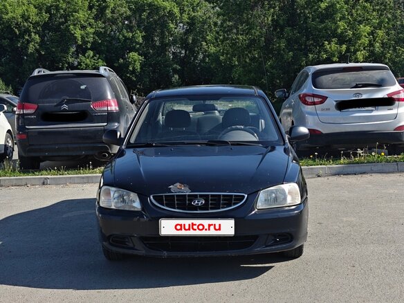 2008 Hyundai Accent ТагАЗ II, чёрный