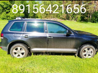 2009 Volkswagen Touareg I Рестайлинг, чёрный, 1350000 рублей, вид 3