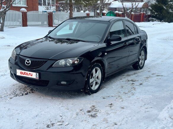 2005 Mazda 3 I (BK), чёрный, 445000 рублей