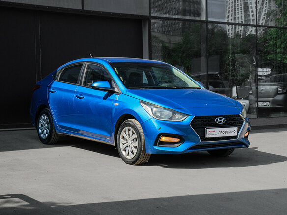 2017 Hyundai Solaris II, синий - вид 2