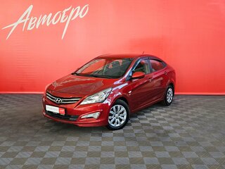 2016 Hyundai Solaris I Рестайлинг, красный, 980000 рублей, вид 1