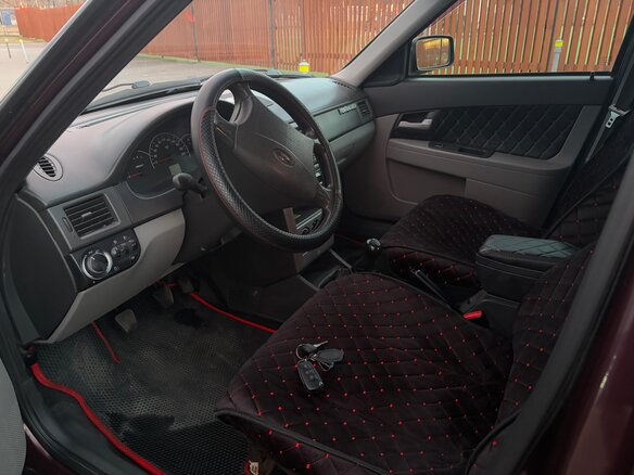 2009 Lada (ВАЗ) Priora I, пурпурный, 310000 рублей - вид 9