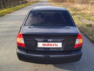 2006 Hyundai Accent ТагАЗ II, чёрный, 295000 рублей, вид 4