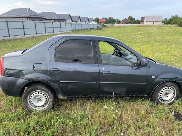 2007 Renault Logan I, серый, 150000 рублей - вид 9