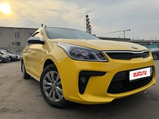 2019 Kia Rio IV, жёлтый, 1390000 рублей, вид 3