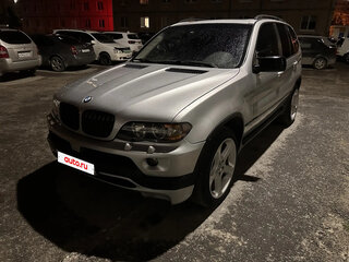 2004 BMW X5 3.0i I (E53) Рестайлинг, серебристый, 1750000 рублей, вид 5
