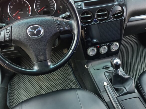 2004 Mazda 6 I (GG), синий, 300000 рублей - вид 16