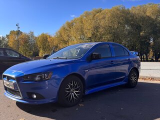 2011 Mitsubishi Lancer X Рестайлинг, синий, 850000 рублей, вид 2