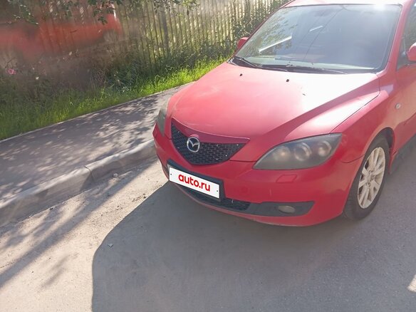 2006 Mazda 3 I (BK) Рестайлинг, красный, 450000 рублей - вид 1