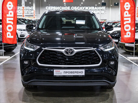 2020 Toyota Highlander IV (XU70), чёрный, 4999700 рублей, вид 4