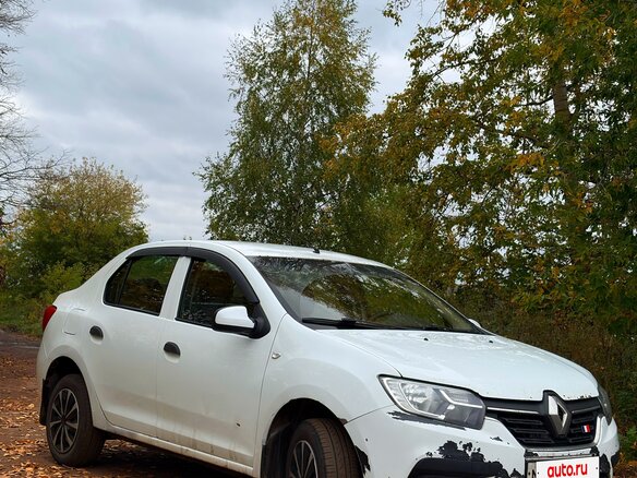 2019 Renault Logan II Рестайлинг, белый, 380000 рублей