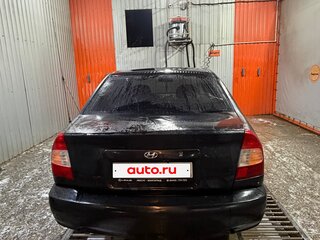 2008 Hyundai Accent ТагАЗ II, чёрный, 260000 рублей, вид 4
