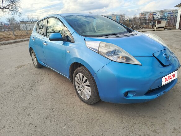 2011 Nissan Leaf I (ZE0/AZE0), голубой - вид 4