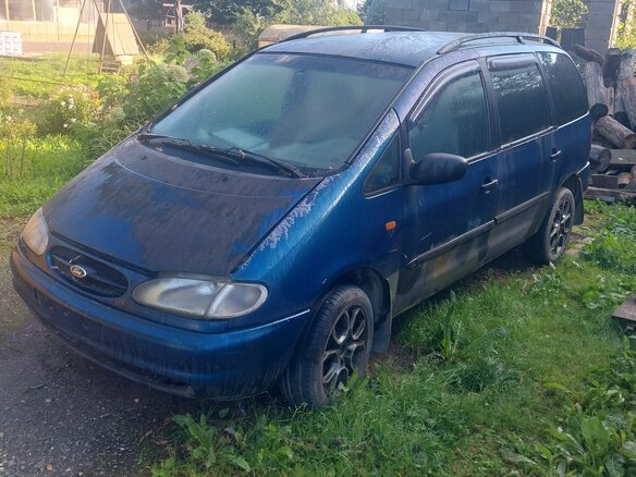 1998 Ford Galaxy I, синий, 100000 рублей