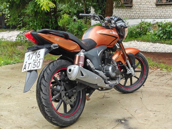 2014 Stels Flame 200, оранжевый, 80000 рублей - вид 2