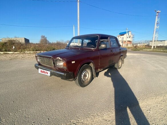 2007 Lada (ВАЗ) 2107, пурпурный, 70000 рублей - вид 1