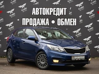 2016 Kia Rio III Рестайлинг, синий, 895000 рублей, вид 1